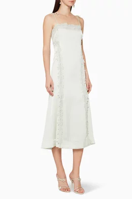 Buy Keepsake The Label Green Resound Satin Midi Dress For Women Online |  Ounass Saudi