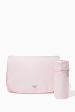 Pink armani changing bag hotsell