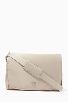 Buy Emporio Armani Neutral Logo Changing Bag in Nylon For Kids Online Ounass Saudi