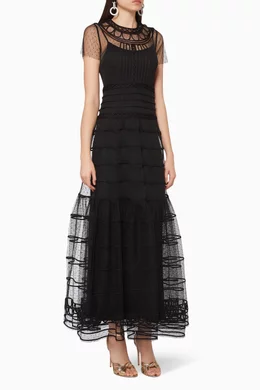 Red valentino dress black best sale