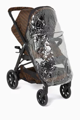 Buy Fendi Brown FF Logo Reclinable Stroller For Baby Boys Online Ounass Saudi
