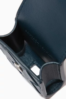Buy Bottega Veneta Blue Intrecciato Nappa Leather AirPods Case For