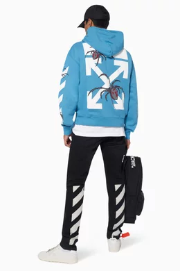 Buy Off-White Blue Arachno Arrow Hoodie For Men Online | Ounass Saudi