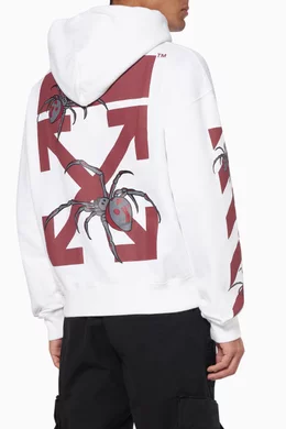 Buy Off White White Arachno Arrow Hoodie For Men Online Ounass Saudi