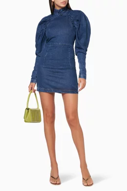 rotate birger christensen denim dress ROTATE BIRGER CHRISTENSEN | Kayla Dress
