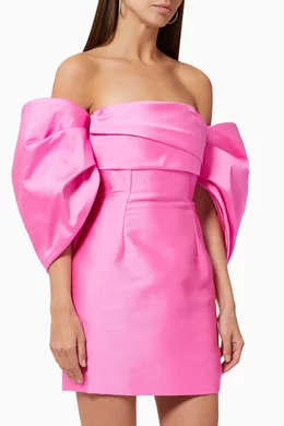 Buy Solace London Pink Elina Mini Dress For Women Online | Ounass Saudi