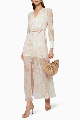 Buy THURLEY Neutral Somerset Cotton Dress For Women Online Ounass Saudi