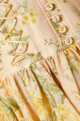 zimmermann amelie corset dress Zimmermann's Amelie Corset Dress Peach 1 / AU 8