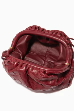 Buy Bottega Veneta Burgundy The Pouch 20 Intrecciato Nappa Bag For UNISEX Online Ounass Saudi