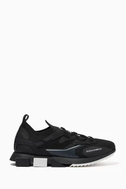 Buy Dolce & Gabbana Black Sorrento Slip On Sneakers in