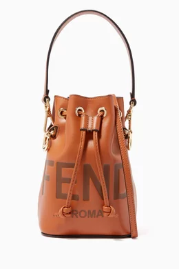 Buy Fendi Brown Mon Tresor Mini Bucket Bag in Leather For Women Online Ounass Saudi