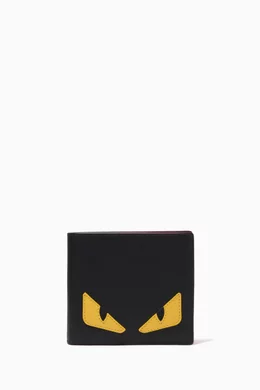 Buy Fendi Black Bag Bugs Eyes Wallet in Leather For Men Online Ounass Saudi