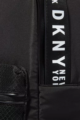 Buy DKNY Black Logo Backpack in Nylon For UNISEX Online Ounass Saudi