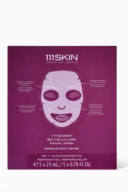 111SKIN Y² Bio Cellulose Face Mask 5枚入り Buy 111Skin Y Theorem Bio Cellulose Facial Mask, Pack of 5 For