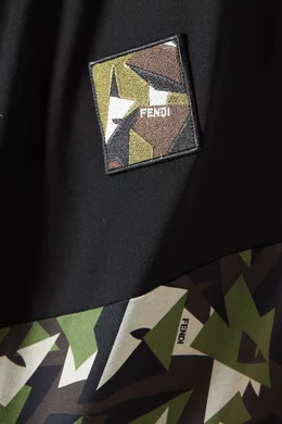 Buy Fendi Multicolour Camouflage Bag Bugs Eyes T Shirt For Men Online Ounass Saudi