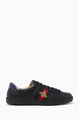 Ace embroidered sneaker black online