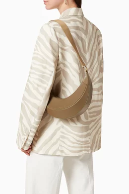 Buy REJINA PYO Green Banana Bag in Smooth Leather For Women Online Ounass Saudi