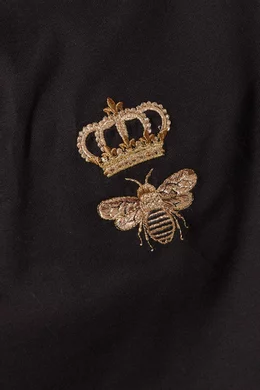 【関税＆送料込み】Dolce & Gabbana \"Bee And Crown\" Embroide Ebay dolce guaranteed and gabbana crown bee t shirt