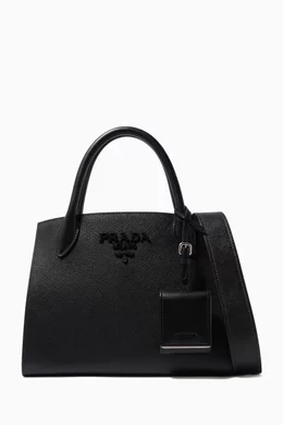Buy Prada Black Small Prada Monochrome Bag in Saffiano Leather For Women Online Ounass Saudi