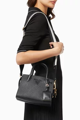 Prada monochrome bag black top
