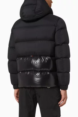 Buy Moncler Black Maures Logo Down Jacket For Men Online Ounass Saudi