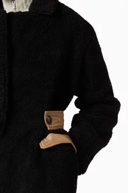 Ganni teddy coat clearance