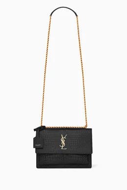 Price Ysl Sunset Crossbody Buy SAINT LAURENT Black Medium Sunset