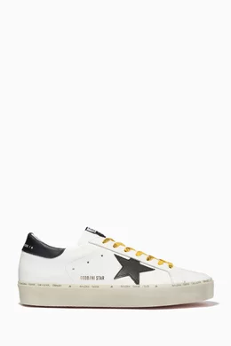 Buy GOLDEN GOOSE White Hi Star Sneakers with Leather Star in Leather For Men Online Ounass Saudi