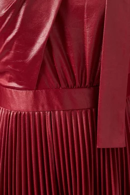 sideways dresses fashion show Leather Dress with Belt – shoprodeodrive main image 1