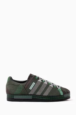 Adidas superstar green multi top