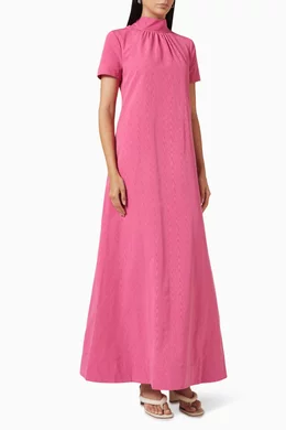 staud ilana dress pink STAUD Ilana Dress