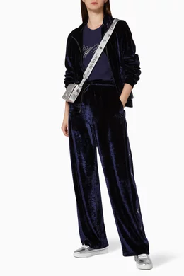 Off white velour track jacket clearance