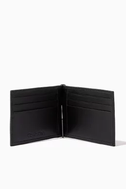 Buy Calvin Klein Black Money Clip Billfold Wallet in Leather For Men Online Ounass Saudi