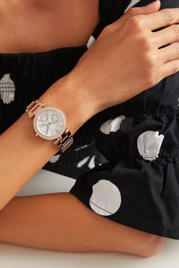 Buy Michael Kors Rose Gold Parker Mini Quartz Chronograph Watch For Women Online Ounass Saudi