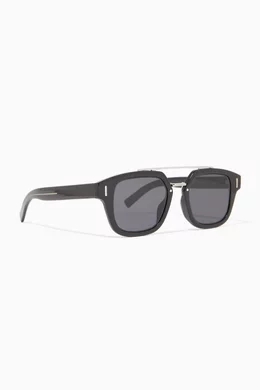 Buy Christian Dior Homme Black DIORFRACTION1F Sunglasses in Acetate For Men Online Ounass Saudi