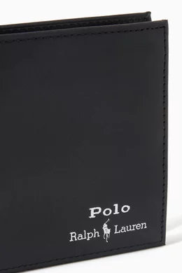 Buy Polo Ralph Lauren Black Logo Embossed Wallet in Leather For Men Online Ounass Saudi