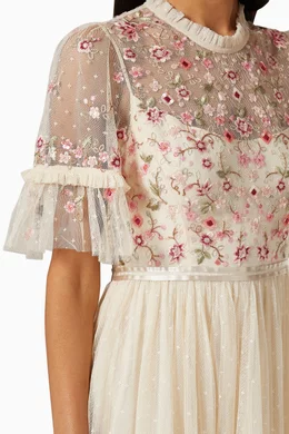 Buy Needle & Thread Neutral Elsie Tulle Maxi Dress For Women Online |  Ounass Saudi