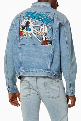 Buy Gucci Blue x Disney Donald Duck Denim Jacket For Men Online Ounass Saudi
