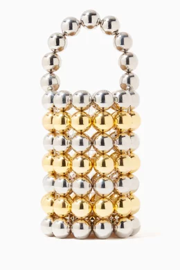 Buy VANINA Gold The Comino Bag in Acrylic Beads For Women Online Ounass Saudi