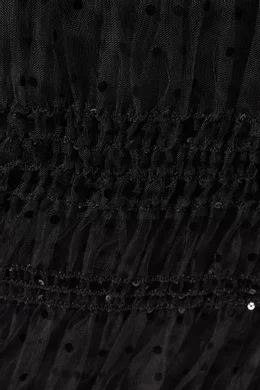 Buy Self-Portrait Black Dot Mesh Dress For Women Online | Ounass Saudi
