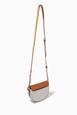 Buy Michael Kors White Half Dome Crossbody Bag in Canvas Leather For Women Online Ounass Saudi