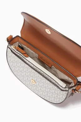 Buy Michael Kors White Half Dome Crossbody Bag in Canvas Leather For Women Online Ounass Saudi