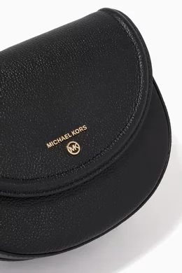 Michael kors half dome crossbody black on sale