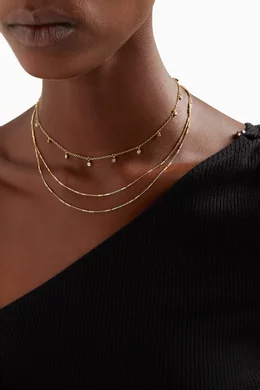 Buy Missoma Gold Interstellar Drop Choker in 18kt Gold Plated Sterling Silver For Women Online Ounass Saudi