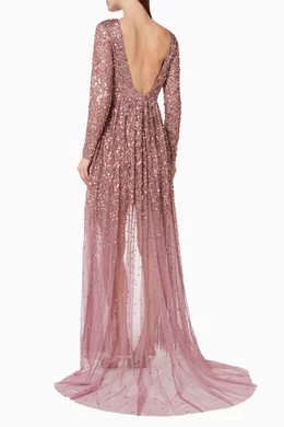 Maya scattered sequin maxi dress store