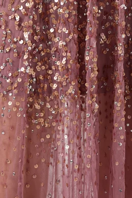 Buy Maya Pink Scatter Sequin Maxi Dress For Women Online Ounass Saudi