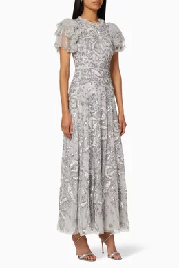 needle and thread silver dress Wedding Dress Needle And Thread Supernova Dress Needle And Thread Silver  Dress New Arrivals