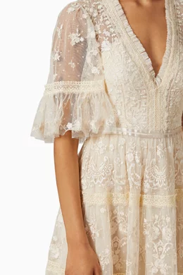 long sleeve lace short dresses Mademoiselle Lace Cocktail Dress main image 0