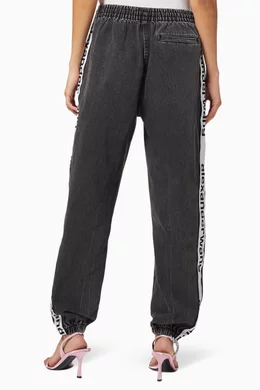 Buy Alexander Wang.t Grey Logo Tape Cotton Jogger Pants For Women Online Ounass Saudi