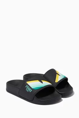 Fendi slides with eyes shop